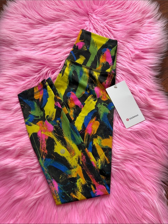 lululemon athletica Pants - Lululemon size 4 Wunder train HR 25” undertone black MULTI NWT